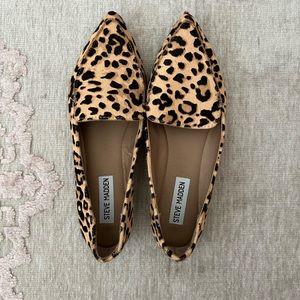 Leopard Pointed Toe Flats
